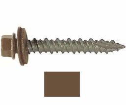 Self-Drilling Roofing Screws, Metal to Wood, Antique Brown, 10 x 1-In., ... - $34.61 CAD