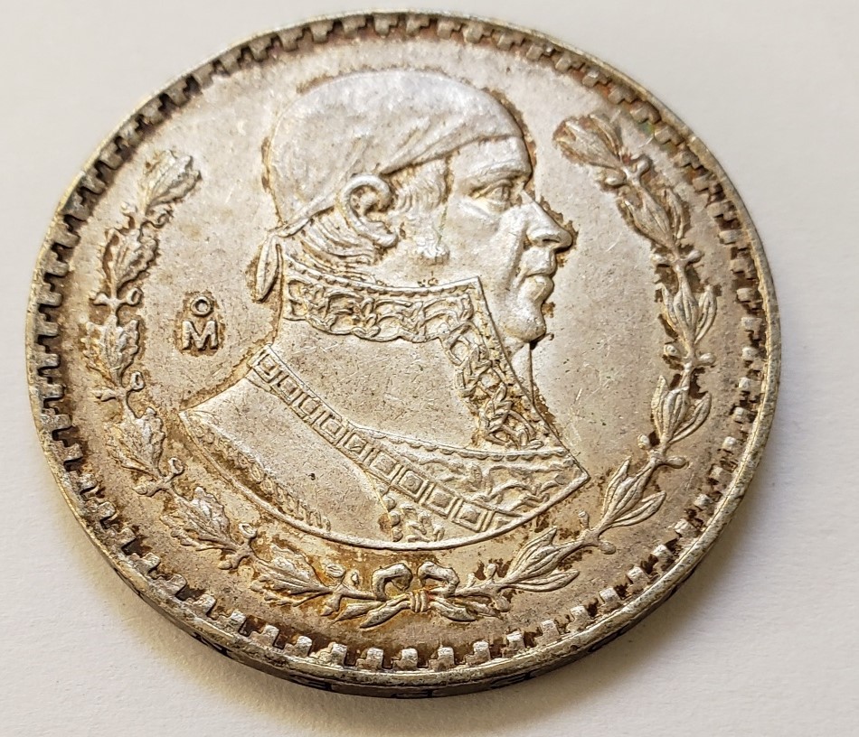 Mexico Silver Peso (Morelos) Coin 1963 KM#459  circulated - £8.89 GBP
