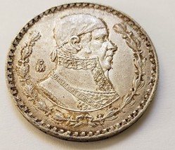 Mexico Silver Peso (Morelos) Coin 1963 KM#459  circulated - £8.56 GBP