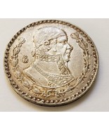Mexico Silver Peso (Morelos) Coin 1963 KM#459  circulated - £8.61 GBP