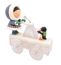 Hallmark Ornament 2021 Frosty Friends Handcar High Jinks, Motion - £28.12 GBP