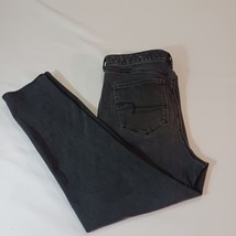 American Eagle 360° Next Level Stretch Women&#39;s Black Jeans Sz 14 Short (... - $13.85