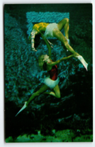 Weeki Wachee Mermaid Florida Postcard 2 Women Underwater Acrobats Chrome Unused - $11.70