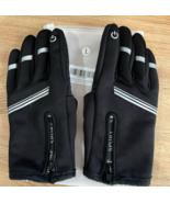 Winter Warm Gloves Touch Screen Waterproof Thermal Gloves Black/SILVER L... - £15.05 GBP