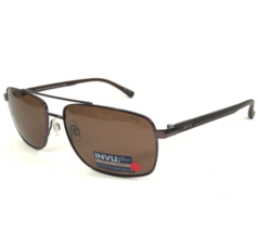 INVU Sunglasses 170-C1 Brown Wire Rim Aviators Matte Brown Arms Polarized Lenses - £37.20 GBP