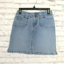 No Boundaries NOBO Womens Skirt Juniors 3 Blue Jean Denim Light Wash 90&#39;... - $19.99