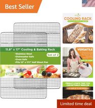 Cooling Rack &amp; Baking Rack - 100% Stainless Steel Cookie Cooling Racks, ... - $46.56