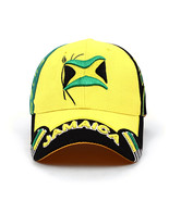 Jamaica Flag Adjustable 3D Yellow Embroidered Unisex Baseball Cap, Hat - £7.73 GBP