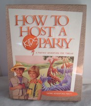 Vtg 90s Safari Adventure for Twelve How to Host a KIDS Party 1997 NOS - £11.59 GBP