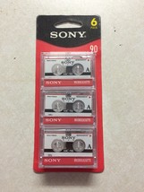 SONY mc90 Microcassette Audio Tapes 6 pack - $31.63