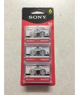 SONY mc90 Microcassette Audio Tapes 6 pack - $581.20 MXN