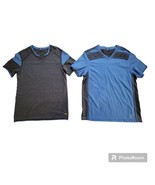 Sou Escuadra Mens Medium T-Shirt Set X2 Blue Gray V Neck Brazil Kangaroo NY - £11.22 GBP