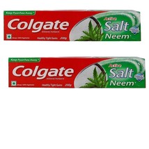 COLGATE Active Salt Neem Toothpaste - 200g Pack of 2 (free shipping world) - $17.01