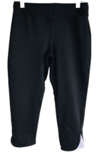 GAP Capri Pants Womens sz XS Black Waist Pocket Athletic Stretch Running - £6.69 GBP