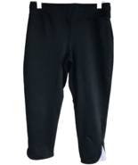 GAP Capri Pants Womens sz XS Black Waist Pocket Athletic Stretch Running - £6.60 GBP