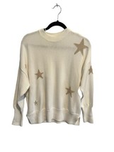 Pistola Womens Sweater Darya Cream Beige Royal Ice Stars Mock Neck Cotton Sz Xs - £32.80 GBP