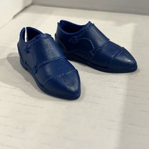 Mattel Barbie Ken Doll Blue Pointed Dress Shoes Navy Buckled Fancy Repla... - $10.39