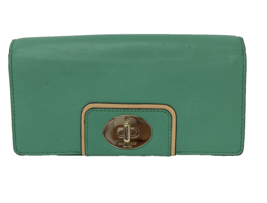 Kate Spade NY Women&#39;s Wallet Light Green and Tan Leather - $19.94