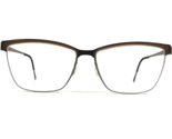 Lindberg Occhiali Montature 9812 U12 Opaco Marrone Quadrato Cerchio Comp... - $280.13