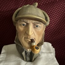 Vintage 1984 Bossons Sherlock Holmes Chalkware Handpainted Wall Decor Ex... - $723.99 MXN