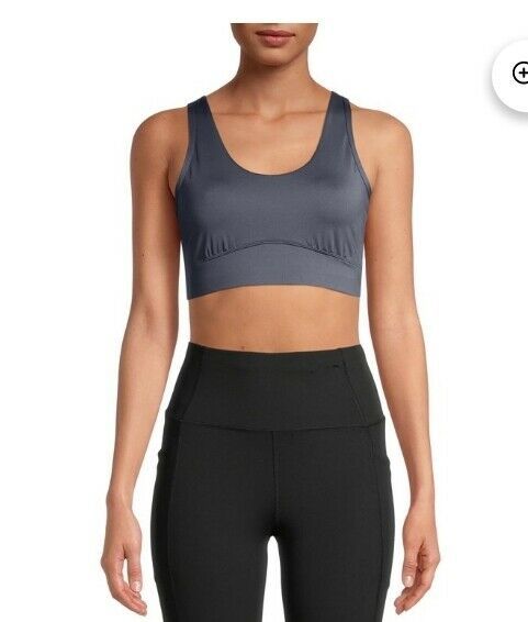 Avia Sports Bra Low Support Twist Back Gray Color Size Small FREE S&amp;H! - $11.94