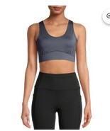 Avia Sports Bra Low Support Twist Back Gray Color Size Small FREE S&amp;H! - $227.75 MXN