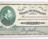 State of Illinois Lincoln Appreciation of Military Service Warrant Dwigh... - $14.99