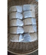 LOT of 10 Jaeger Celeste Ribbon Yarn in &quot;Canvas&quot; Bulky Ribbon yarn - 500... - $44.55