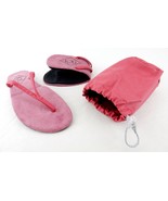 Ladies&#39; Folding Flip-Flops w/Pouch, PINK ~ S/M/L/XL ~ Spa, Beach, Pool, ... - $208.12 MXN
