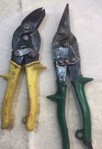 Lot of 2 Wiss Metal Snips. M-41-R And Green Handle M2 - £17.29 GBP
