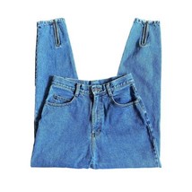 Vintage Jordache Zipper Ankle Tapered High Rise Mom Jeans Stone Wash Size 4 - £36.75 GBP