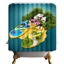 Creative VIlla Shower Curtain with rings (72&quot; x 72&quot;) - $12.99