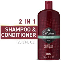 Old Spice Mens 2 in 1 Shampoo and Conditioner, Pure Sport, 25.3 fl oz  - £11.69 GBP