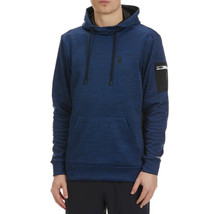 Spyder Men&#39;s Tech Fleece Hoodie Long Sleeve with Sleeve Pocket Size M NAVY - £39.10 GBP