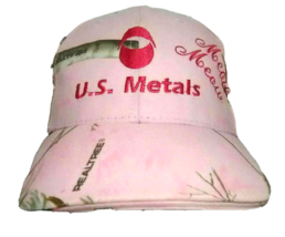 Ladies Lighted Power Hunting Cap Realtree Pink Camo U.S Metals Logo Hat LED NWOT - £7.48 GBP