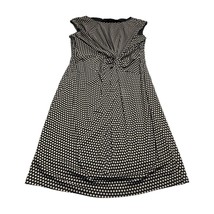 Black Label By Evan Picone Sheath Dress Girls 12 White Polka Dot Knotted Front - £26.62 GBP
