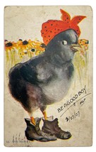 Postcard - Ole Mammy - Chicken in Boots + Bandana,  #93 National Art Co,... - £7.25 GBP