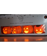 Animated Halloween Jack-o-Lanterns Light String 8 LED Musical Sing Monst... - £21.71 GBP