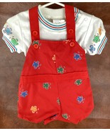 Vintage 90s Little By Little Outfit Boys 0-6 Mo 2Pc Romper Planes Colorf... - $67.63 CAD