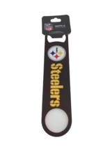 New NFL Pittsburgh Steelers  7&quot;  Stainless Steel 2 Sided Licensed Bottle... - £7.36 GBP