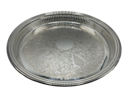 Newport by Gorham 12&quot; Round Silver Plate Serving Tray - $45.00