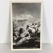 16-072 Mt Hood From Zigzag Canyon Timberline Lodge Oregon Vintage RPPC Postcard - £15.65 GBP