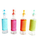 Oil Vinegar Glass Cruet Condiment Bottles Dressing Sauce Dispenser Color... - £6.99 GBP