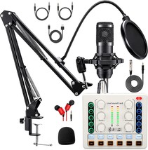 Podcast Equipment Bundle, Bm-800 Podcast Microphone, Gaming And Singing - $59.02