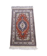 Handmade Vintage Turkish Keyseri Silk Rug 2&#39; x 3.3&#39; (60cm x 100cm) 1970s... - €863,93 EUR