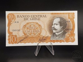 Chile  Banknote 10 Escudos  ND 1967-1976 ~Uncirculated  P-143 - £5.42 GBP