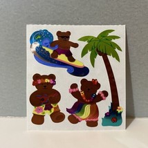 Vintage Sandylion Hawaii Surfing Bears Mylar Stickers - £31.44 GBP