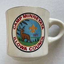 Boy Scout Eastern Iowa Illowa Camp Minneyata 1960s 1970s Cup Mug chip - $5.95