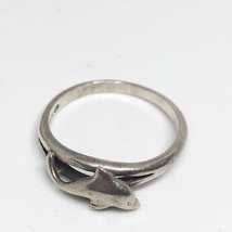 Sterling Silver Dolphin Ring Size 5.75 Vintage - $68.80