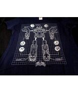 Power Rangers Megazord Blueprint Women&#39;s T-Shirt SIze L Loot Crate Exclu... - €10,10 EUR